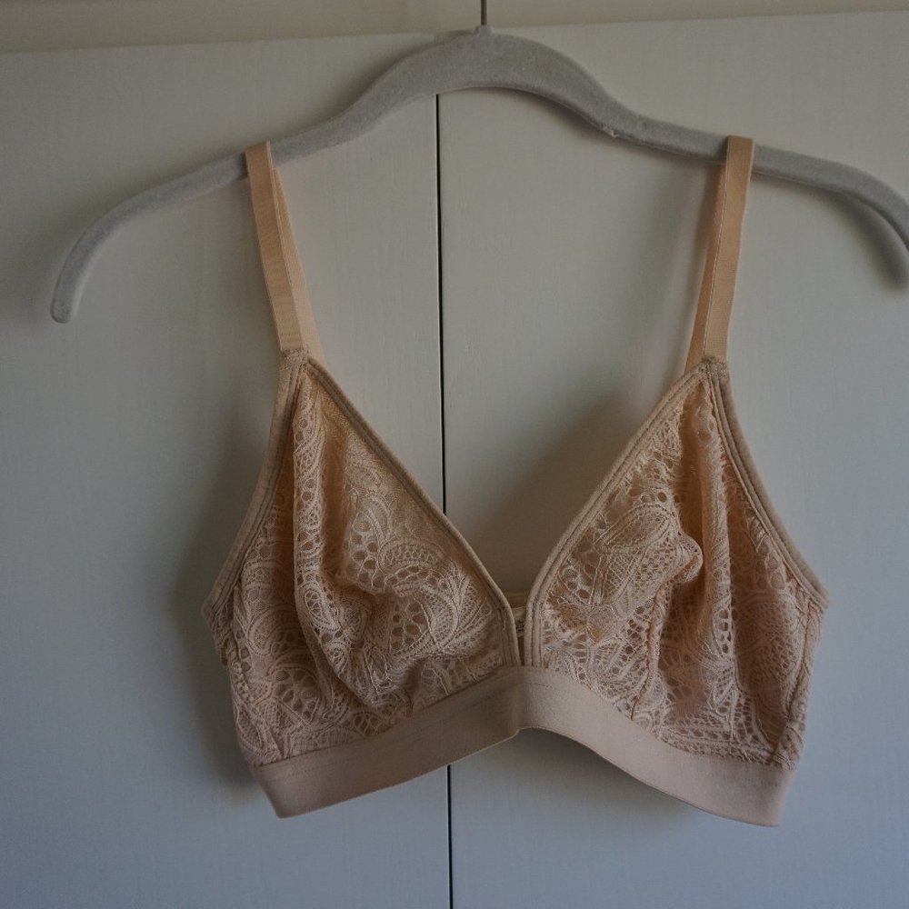 Sand Lace Bra 34C/D